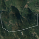 Dam (left) power station (right) estimated path of water (white line)